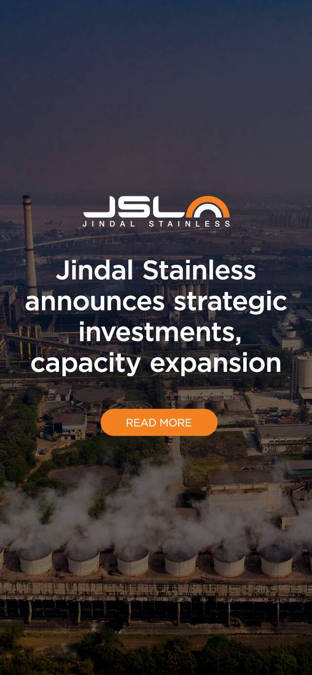 Jindal Stainless announces ~INR 5,400 crore strategic investments, capacity expansion to 4.2 MTPA