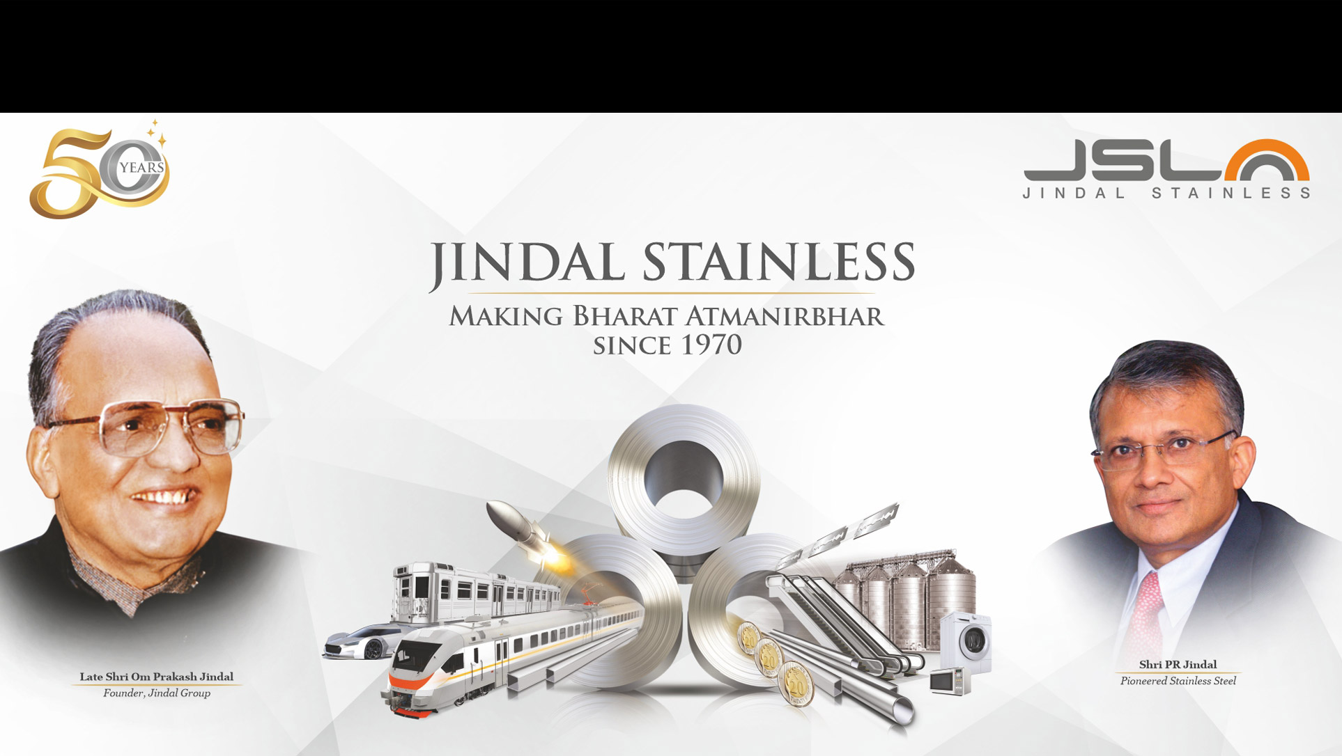 50 years Banner - Jindal Stainless