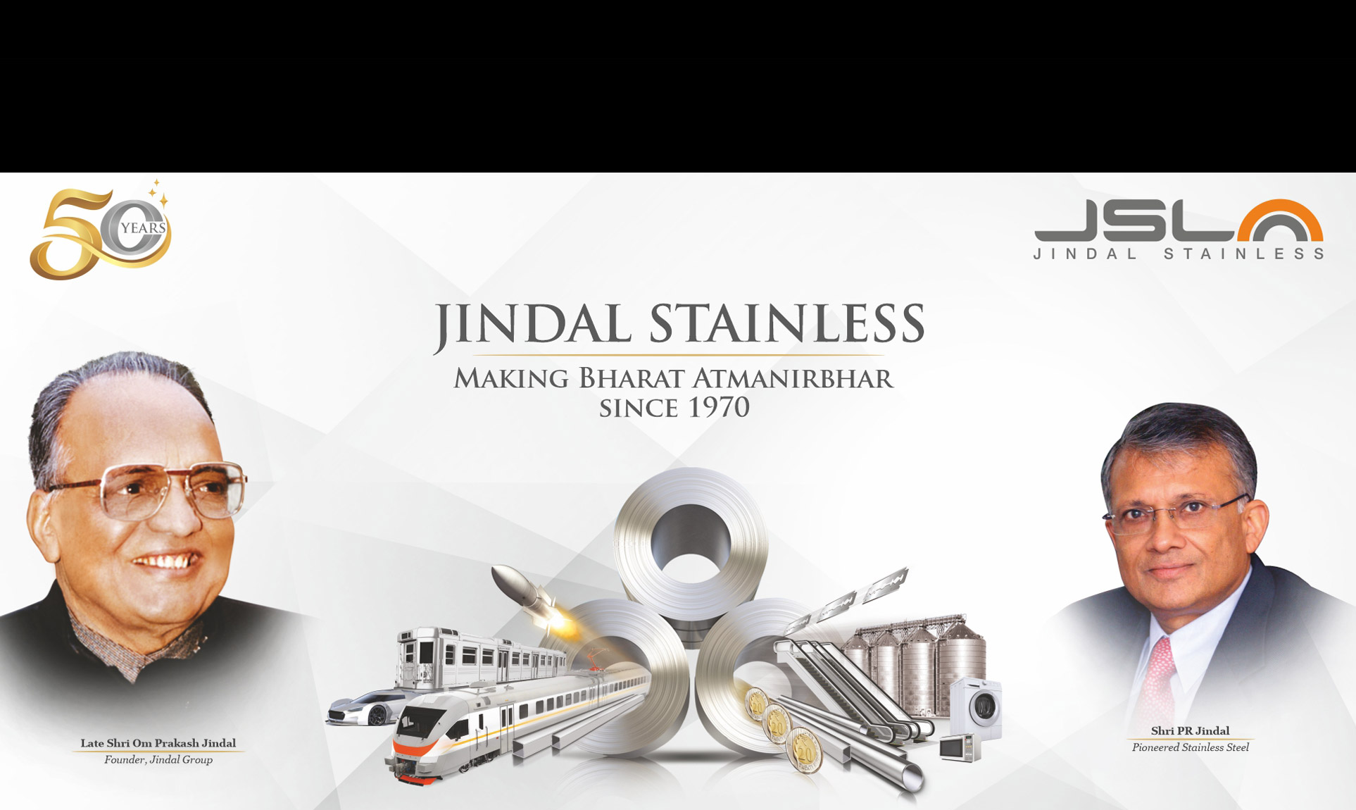 50 years Banner - Jindal Stainless