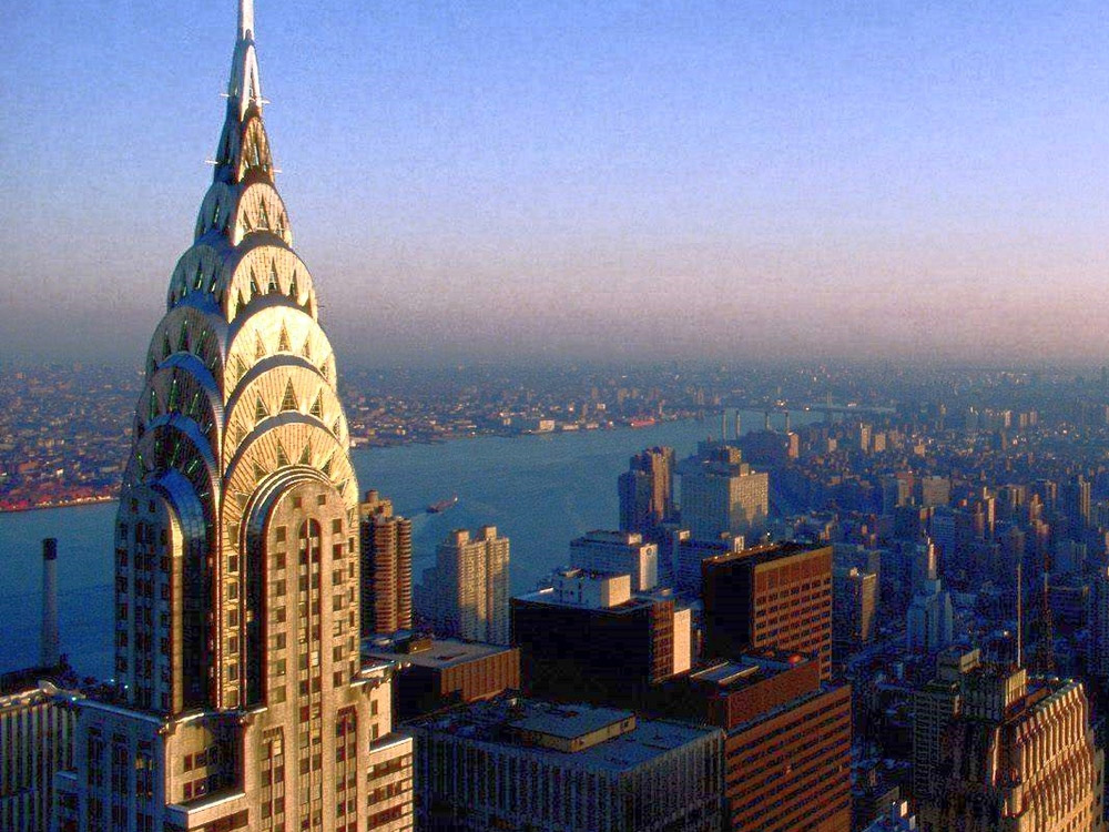 Chrysler Building in stainless steel