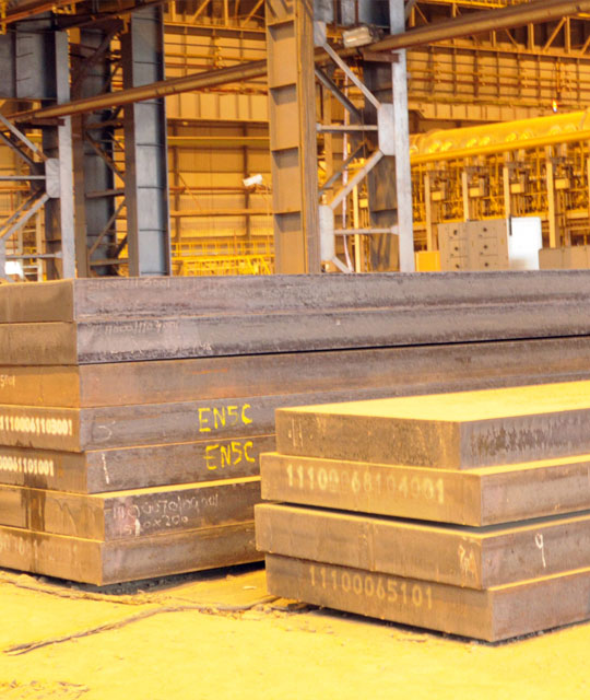 Stainless Steel slabs at Jindal Stainless plant