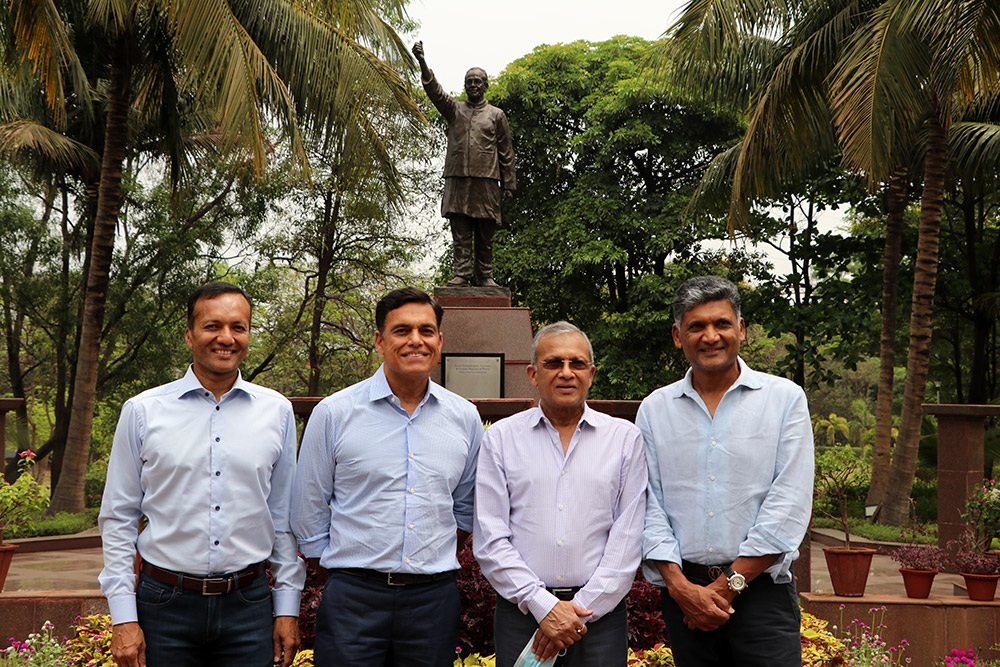 (L to R) Mr Naveen Jindal, Mr Sajjan Jindal, Mr Prithviraj Jindal, and Mr Ratan Jindal - Jindal Stainless