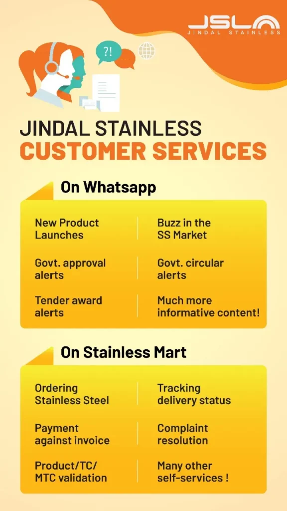 Jindal Stainless customer service