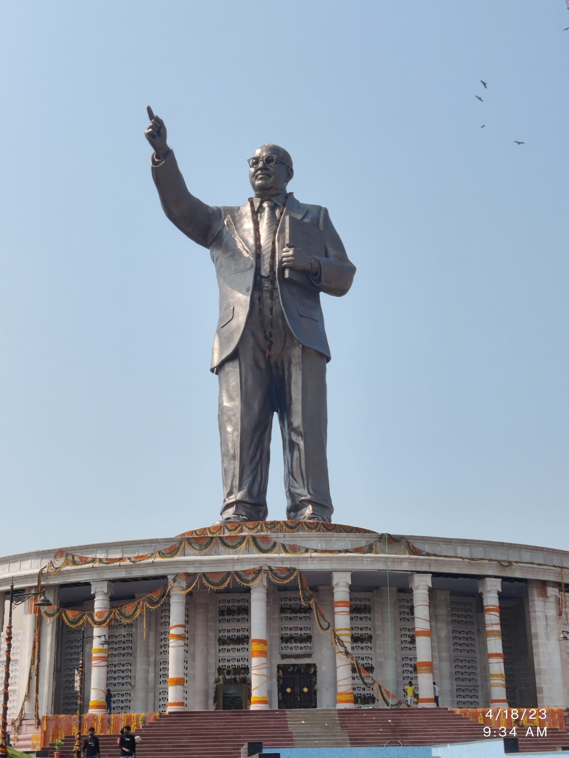 Dr B R Ambedkar's statue in Hyderabad